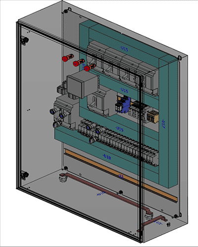 3d mounting layout